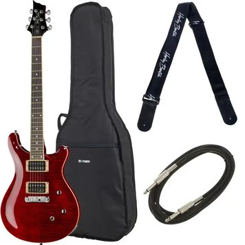 Електрогітара Harley Benton CST-24 Bl. Ch. Flame Bundle A57 фото