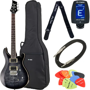 Harley Benton CST-24T Black Flame Bundle A100 фото